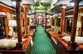 The interiors of the royal wagon train in Zambia.